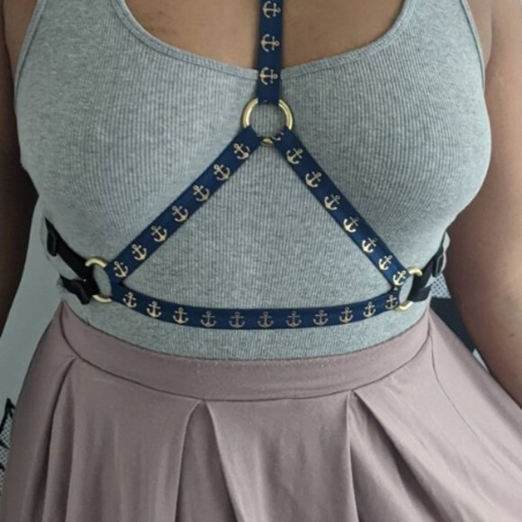 MARIAH Adjustable Nautical Pin-Up Body Harness - Picture 6 of 9